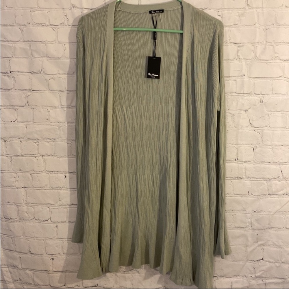 Nwt Vila Milano sage green open cardigan M